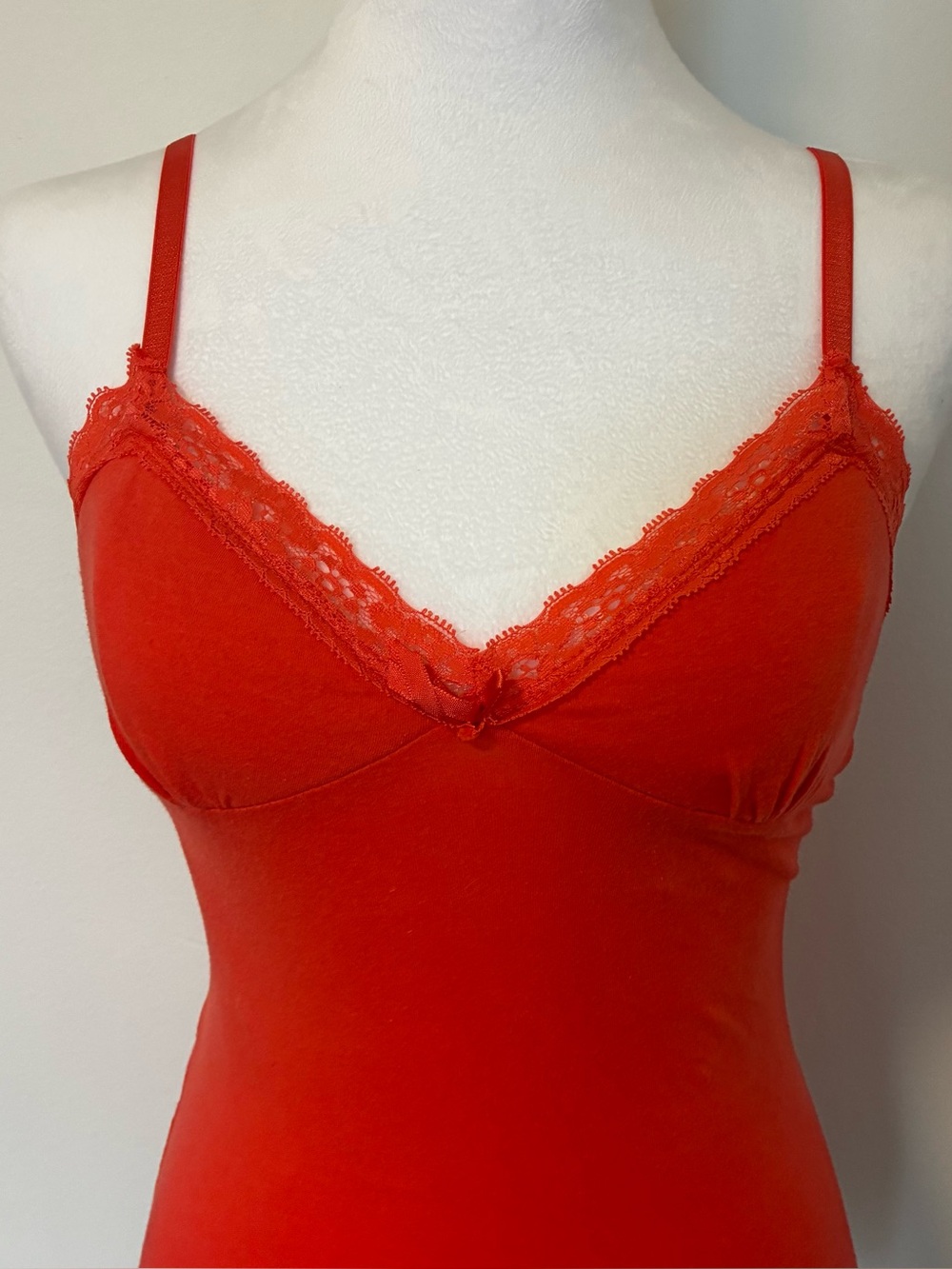 Y2K Orange Lace Cami